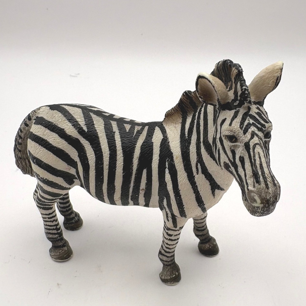 Schleich Zebra Mare Female 14392 Retired 2008 Wildlife Safari Figure Toy